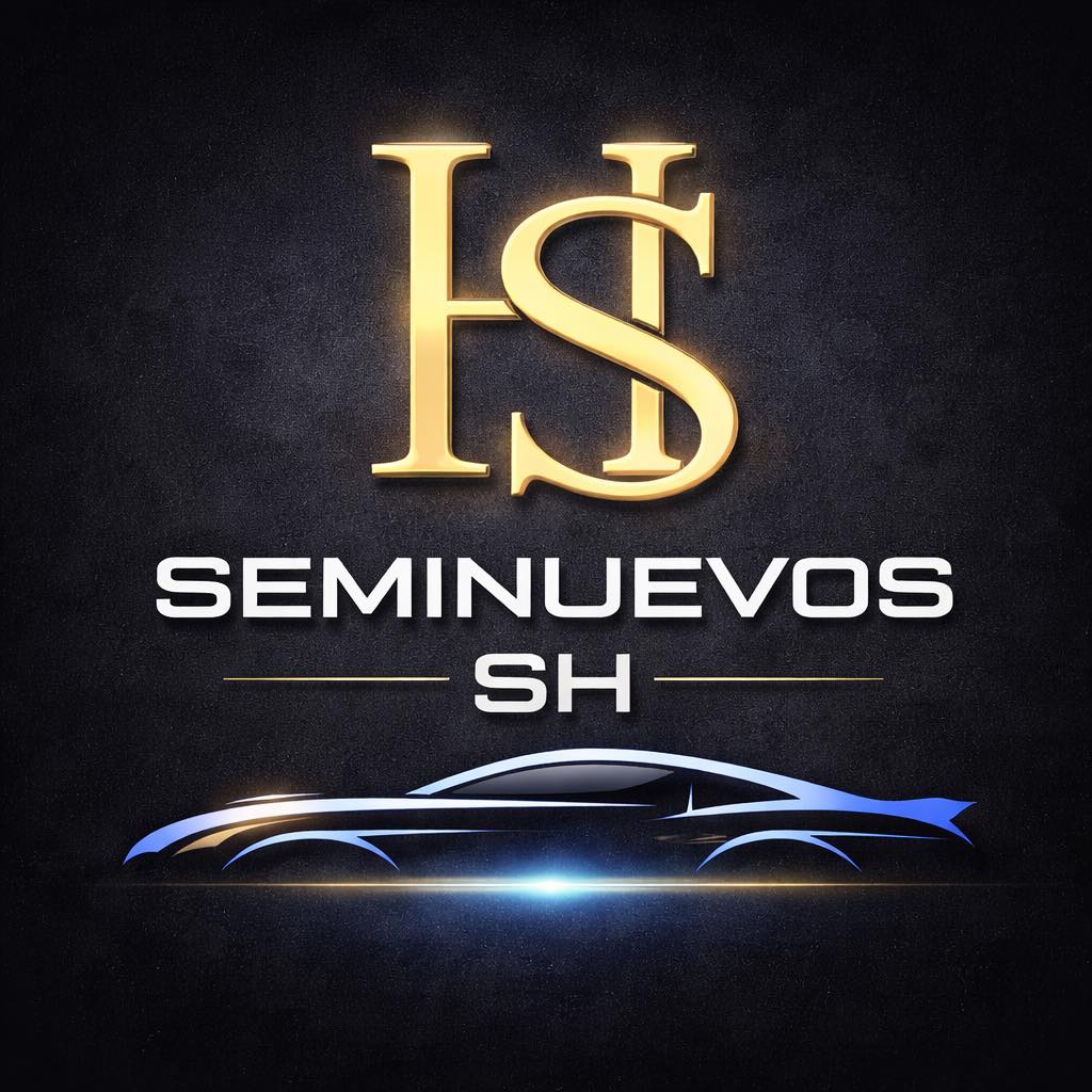 Emblema dorado y azul de Seminuevos SH
